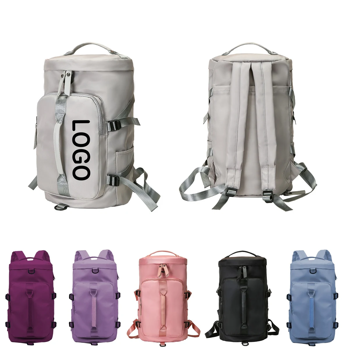 Gym Duffel Backpack With Shoes Compartment 1