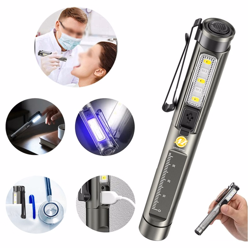 4-in-1 Rechargeable Multi-Mode Aluminum Alloy Pen-Type Light