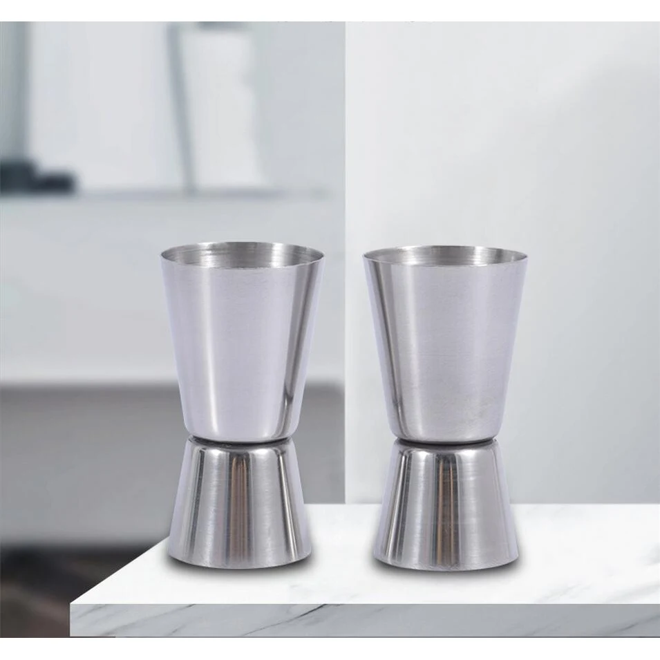 Stainless Steel Double head Straight Measuring Cup 1