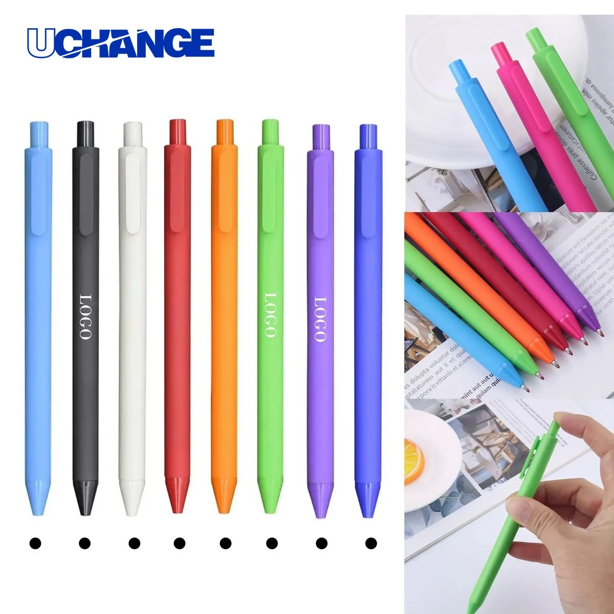 Candy Colored Ballpoint Pen for Gifts, custom pen with logo imprint 1