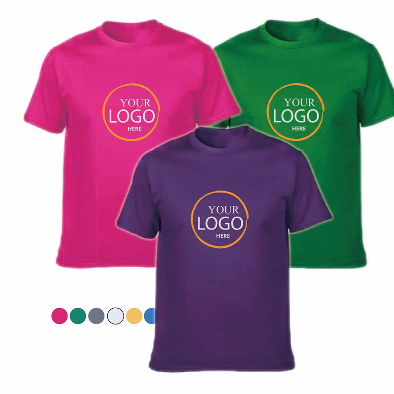 Full Color 180gsm Round Neck Cotton T-Shirt