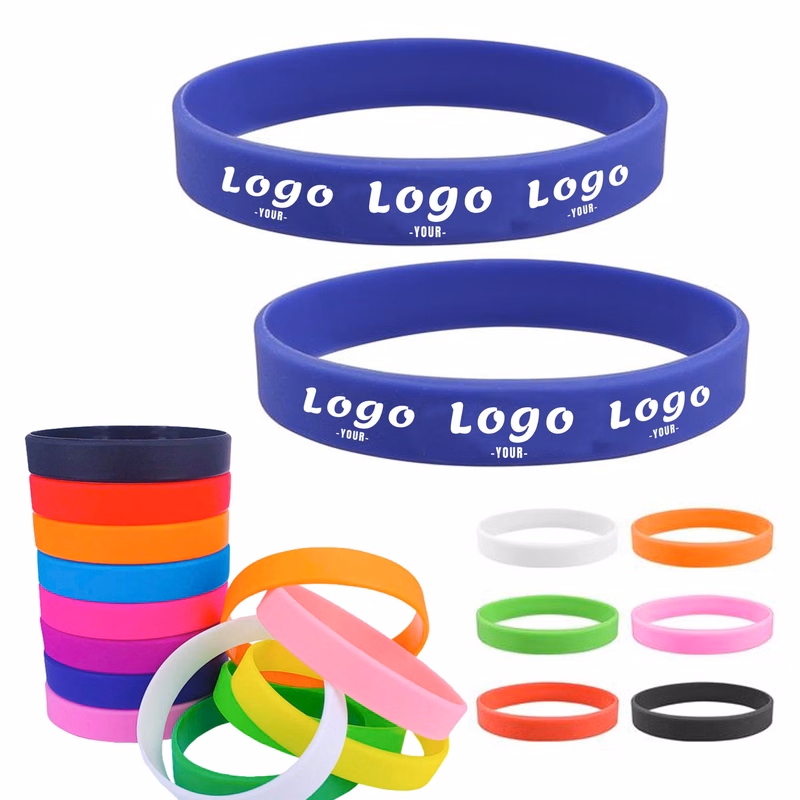 Solid Color Silicone Wristband Bracelet