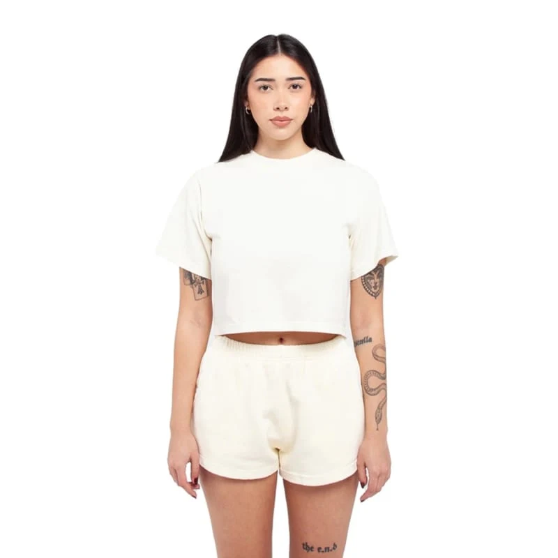 Shaka Wear Ladies' Garment Dye Crop T-Shirt 1