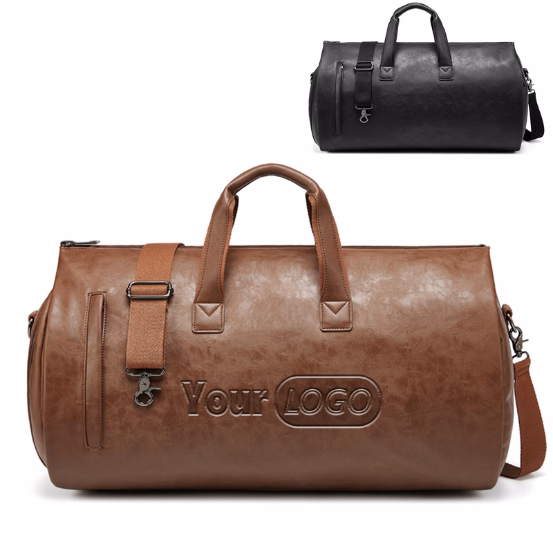 Vintage Duffle Bag with Shoe Compartment