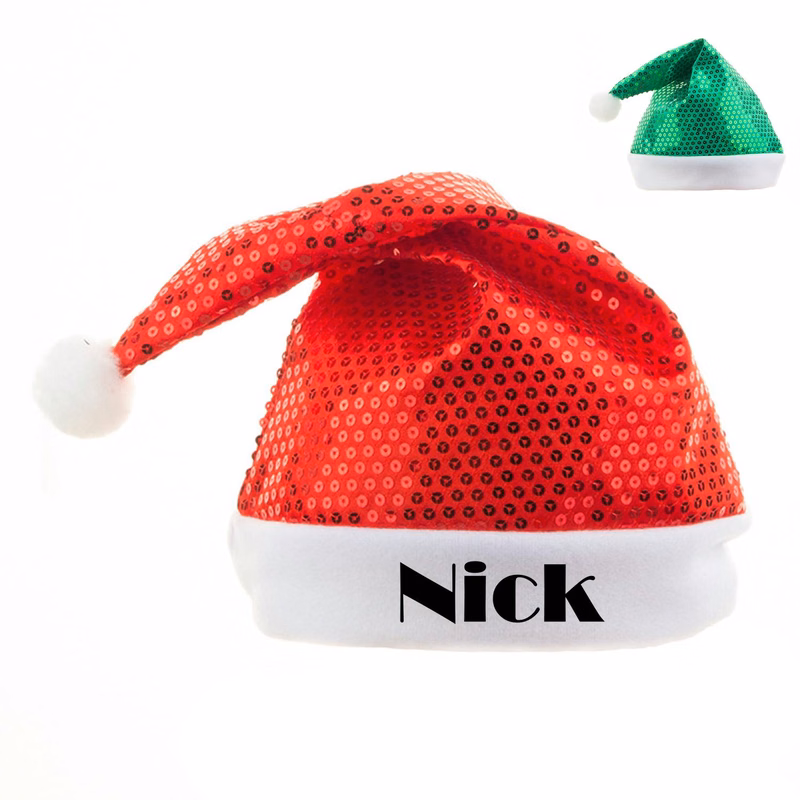 Sequin Santa Hat