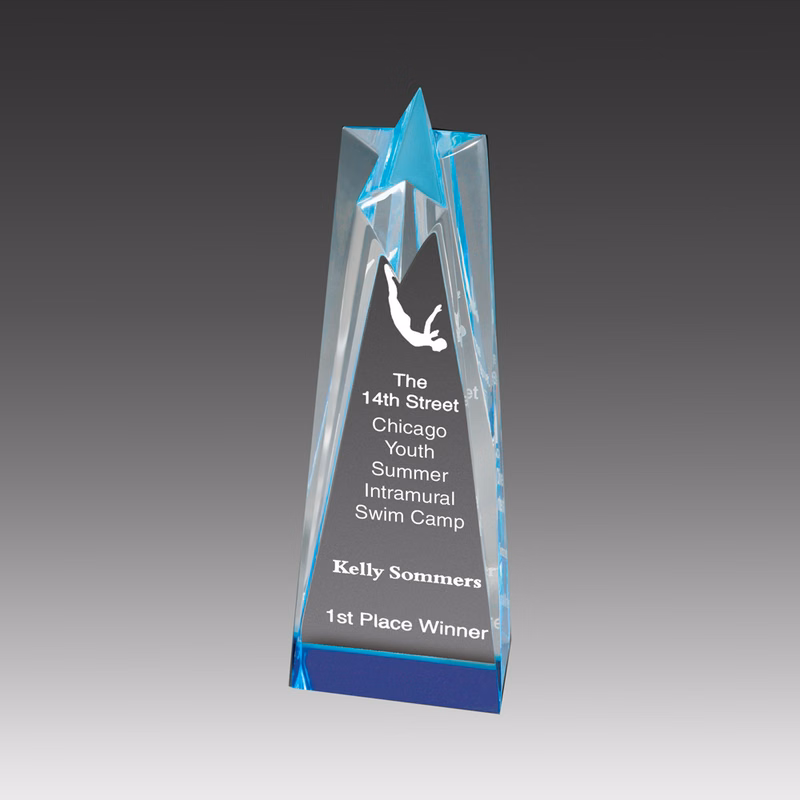 Star Tower Sculptured Star Award (3"x10"x2")