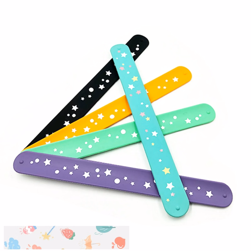Custom Logo Silicone Slap Bracelet Party Favors Toy