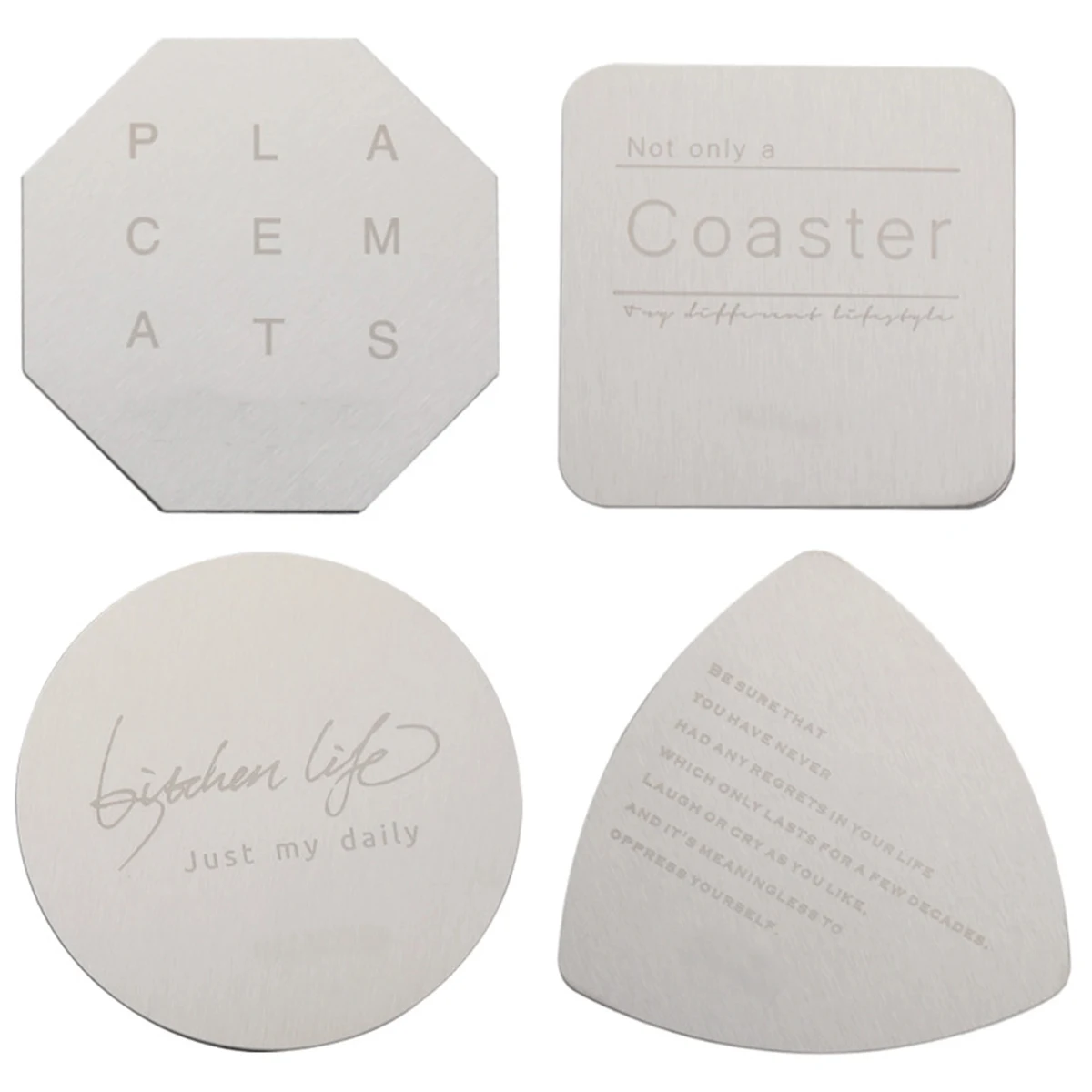 Modern Stainless Steel Coaster 1