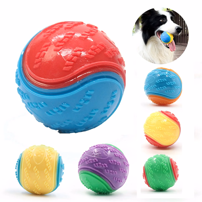 Rubber Pet Toy Teething Ball