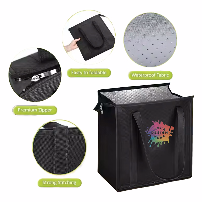 MOQ 10pcs Thermal Fresh Grocery Tote