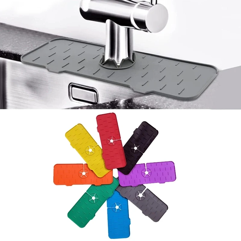 Silicone Kitchen Bathroom Sink Drain Mat 1