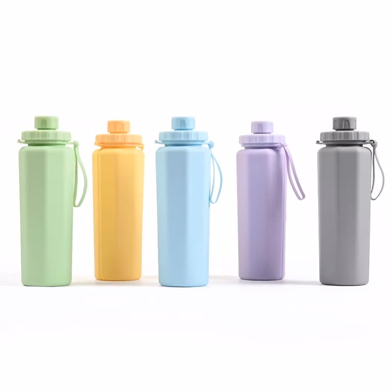 20 oz Foldable Silicone Sports Water Bottle