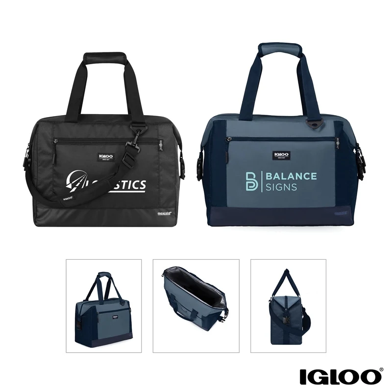 Igloo® MaxCold® Evergreen Snapdown 36-Can RPET Cooler Tote 1