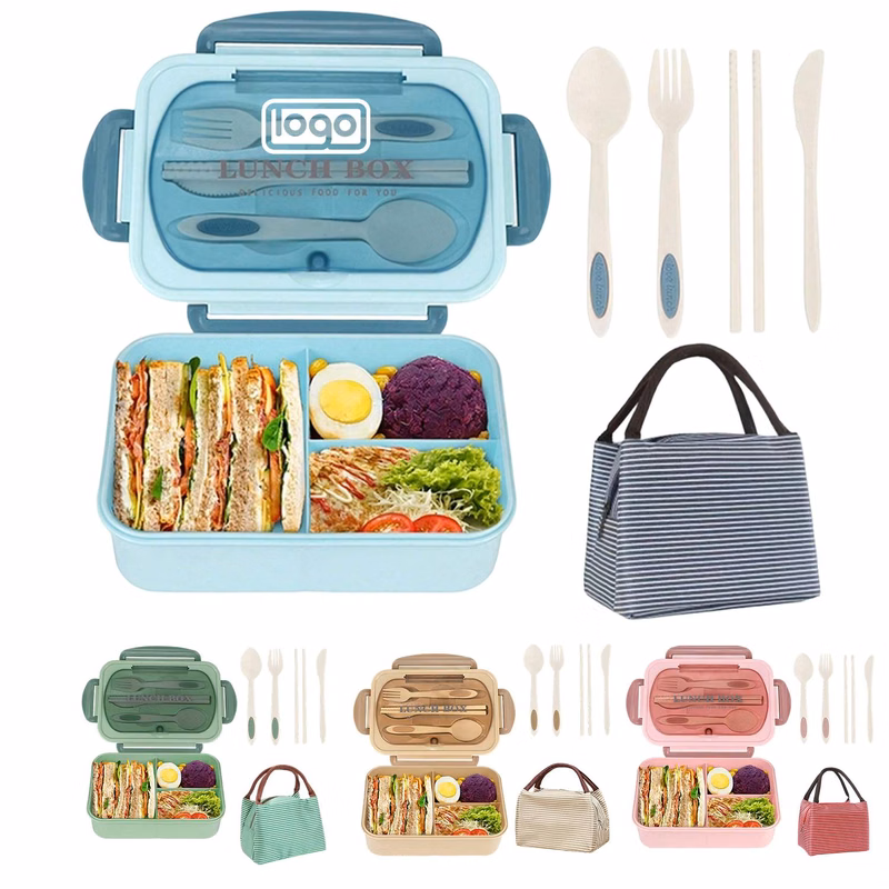 Leak-Proof Bento Lunch Box w/ Utensils