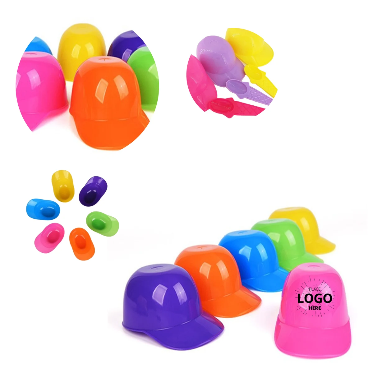 MOQ 100 Plastic Baseball Hat Ice Cream Bowl for Desserts 1
