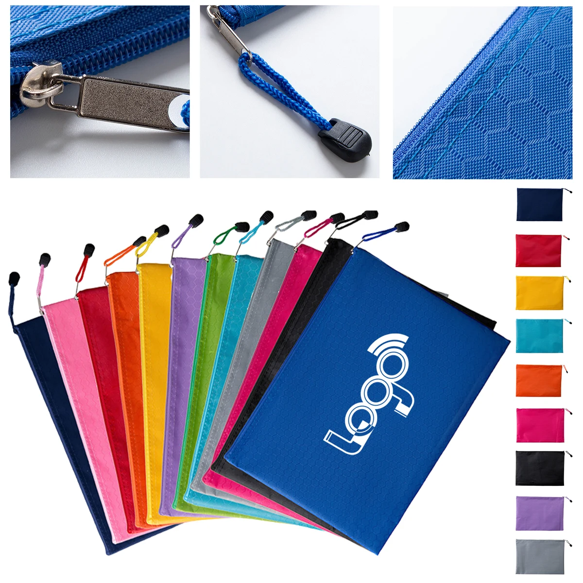 A4 Oxford Fabric Document Zipper Bag 1