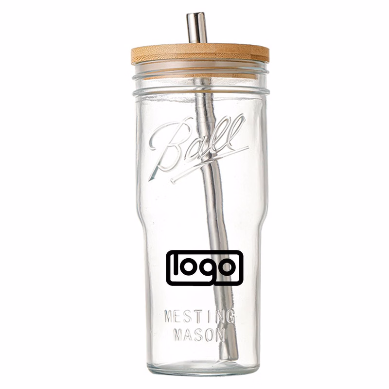 24oz Large Capacity Drinking Glass for Summer Cold Drinks