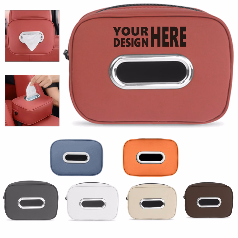 PU Leather Tissue Box for Cars