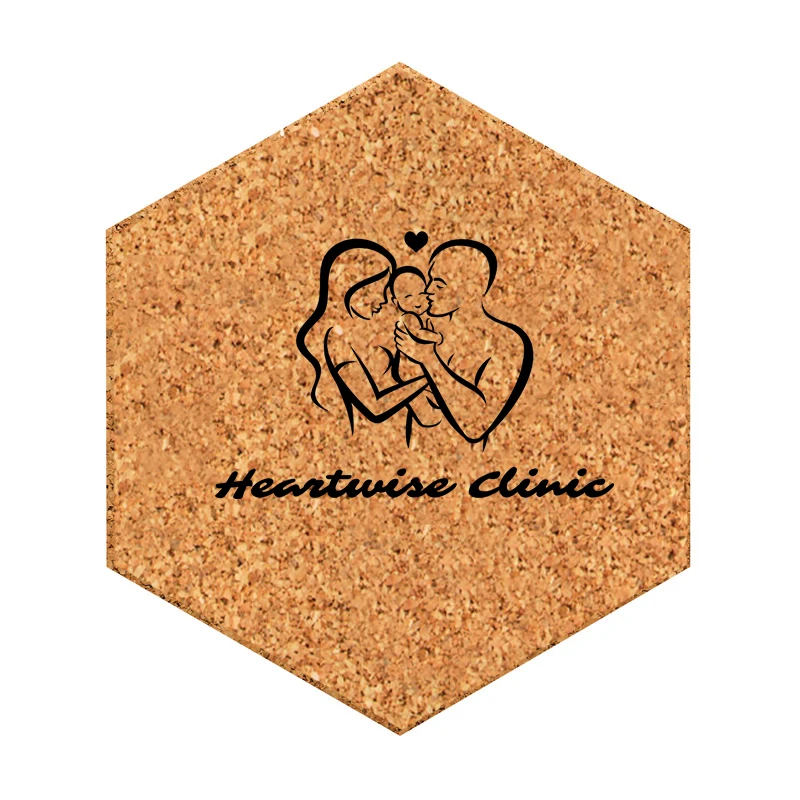 Hexagon Cork Coaster 1