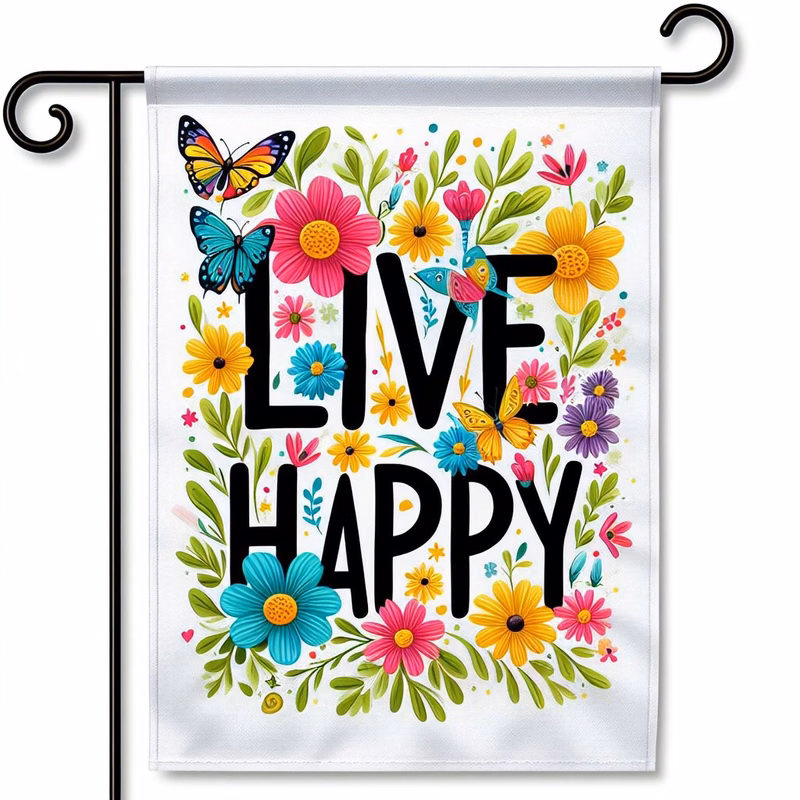 Single Layer 18" X 12" Outdoor Garden Flag