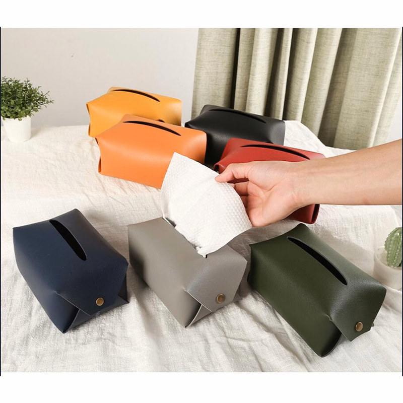 Customizable Portable Comfortable PU Leather Drawer Carton