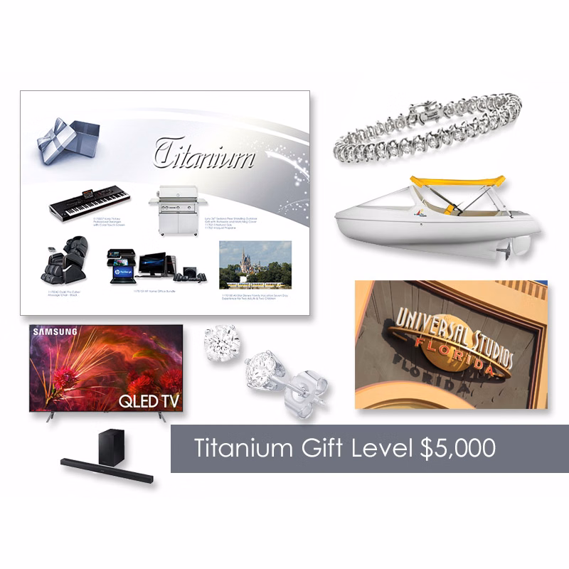 $5,000 Gift of Choice (Titanium Level) Gift Booklet