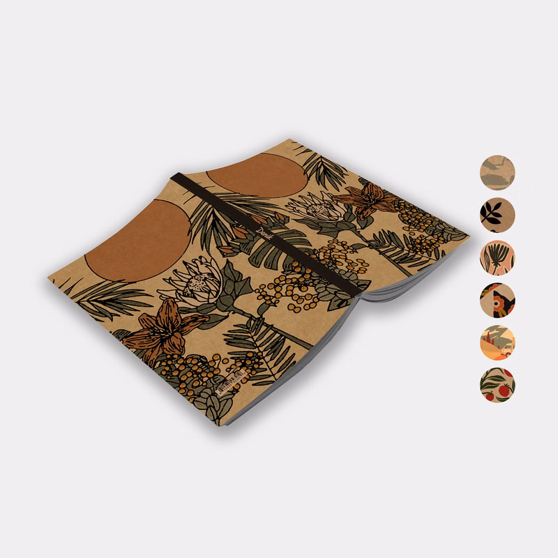 Denik® USA-Made Recycled Executive Layflat A5 Kraft Notebook