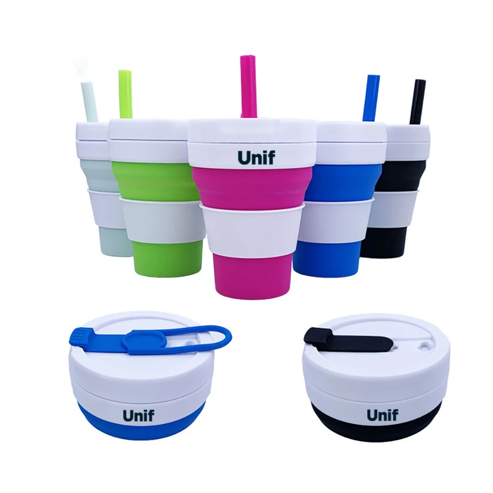 16 Oz. Collapsible Silicone Travel Folding Cup 1