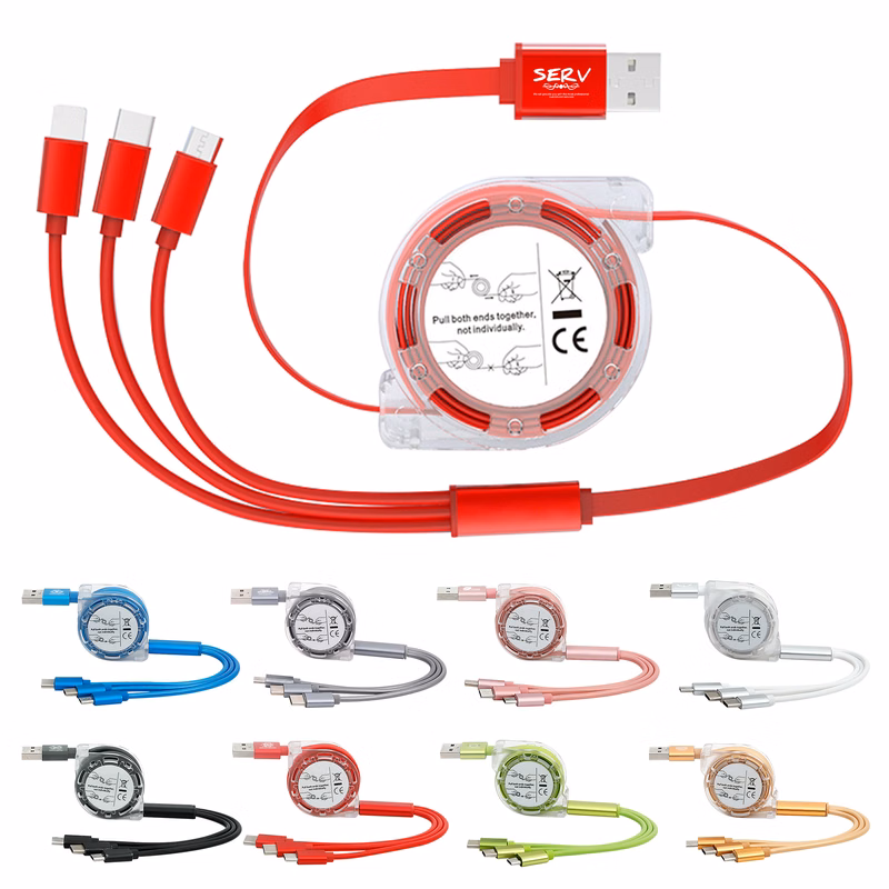 3-in-1 Multi Device Charger and USB Charging Cable