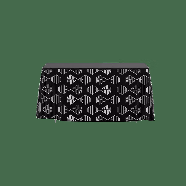 48 Hour Rush 4' Open-Back Full Color Drape Table Throw