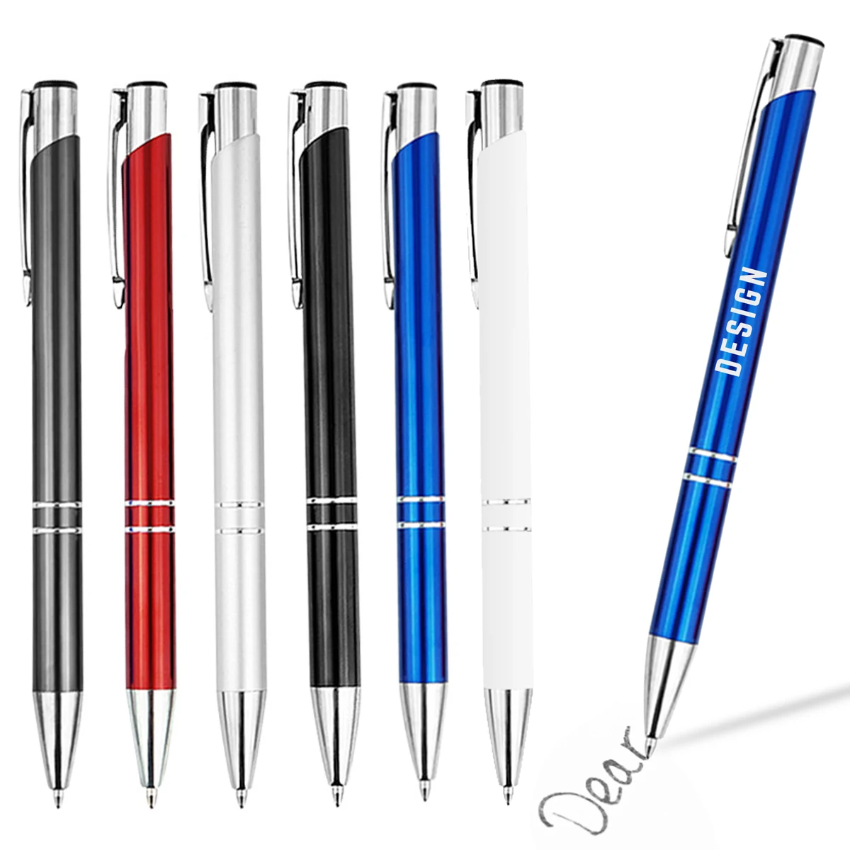 Metal Ballpoint Pen Black Ink Smooth Writing Stylus 1
