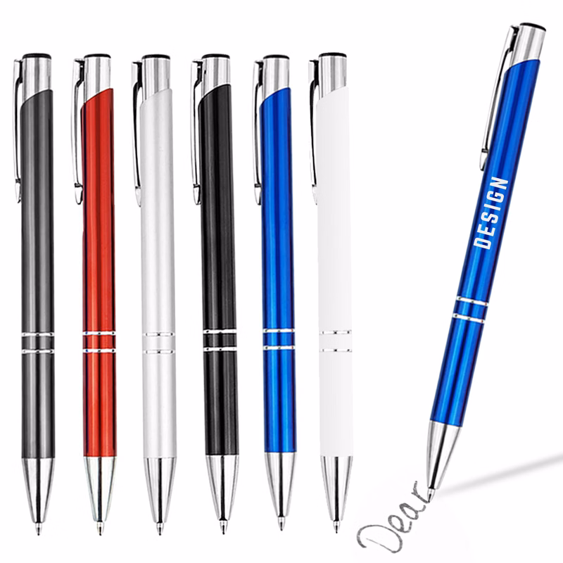 Metal Ballpoint Pen Black Ink Smooth Writing Stylus