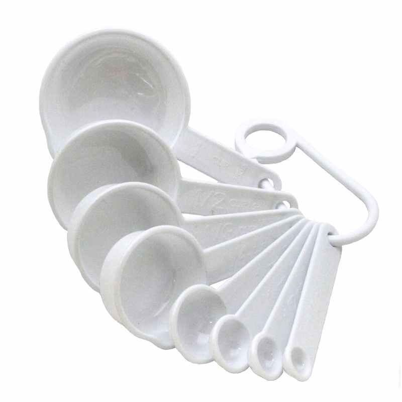 Measuring Cups/Spoon Sets - 8 Pieces White