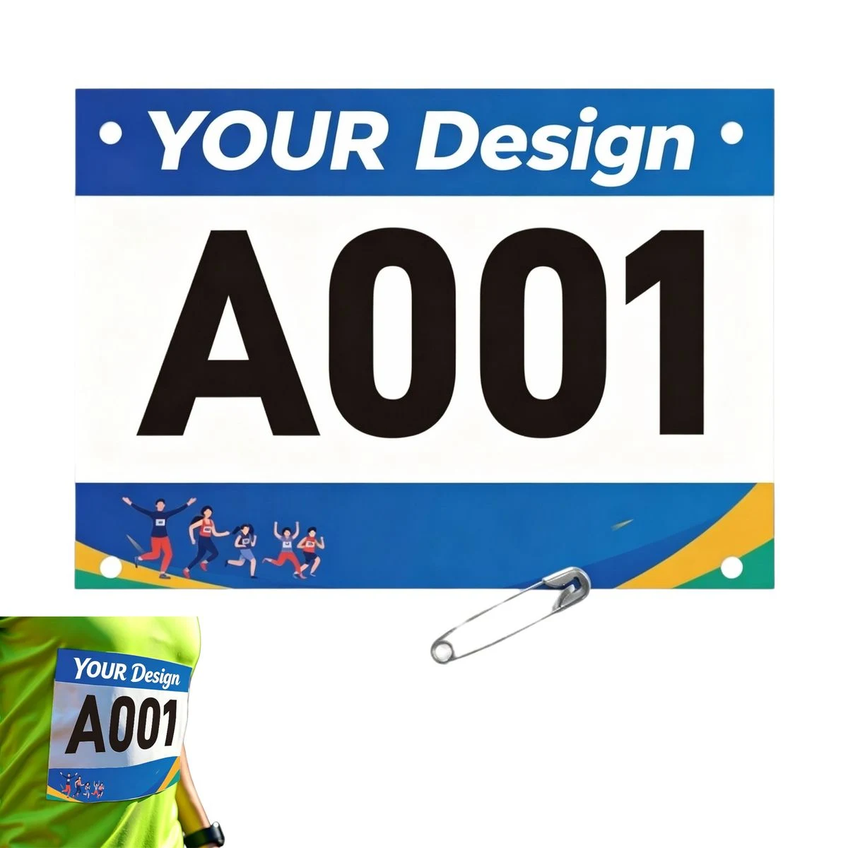Waterproof Athletic Competition Plate 1