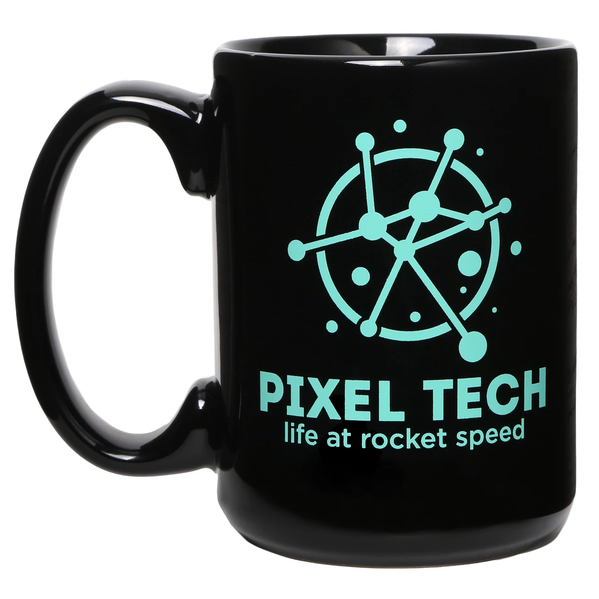 15oz Black Ceramic Mug 1