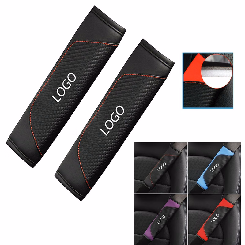 Promotional Acrylic Car Seat Belt Shoulder Cover With Multi-Color Logo Printing Service