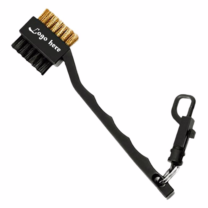 Cleaning Golf Brush with Retractable Clip
