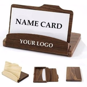 Wood Business Holder