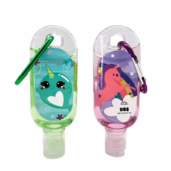 Convenient Custom Hand Sanitizer with Keychain - Stay Clean