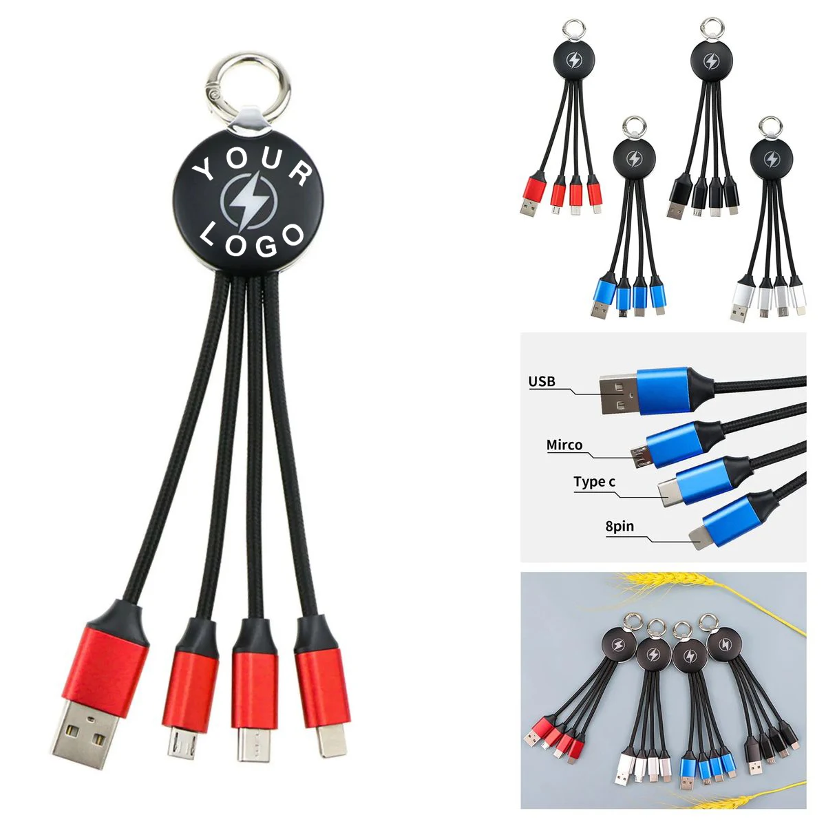 Compact Plastic Travel Charging Cable 1