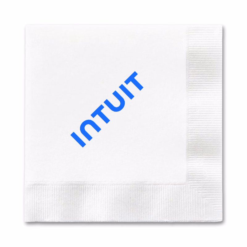 3-Ply White Dinner Napkin - 1/4 Fold, FSC Certified
