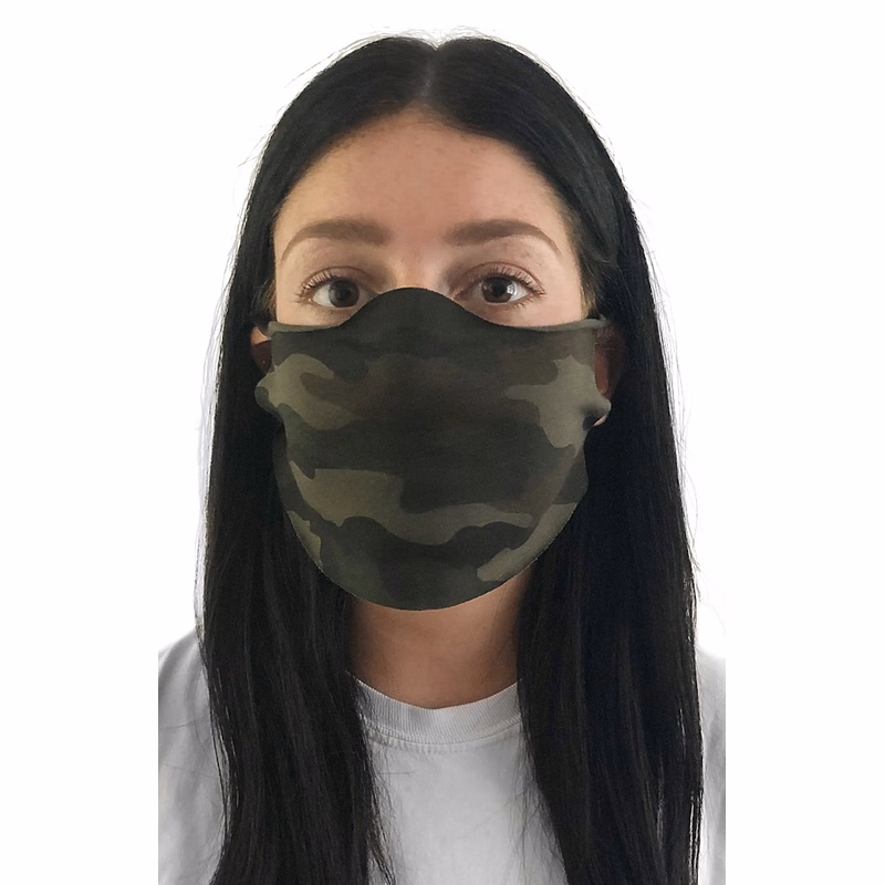 Unisex Camo Jersey Face Mask