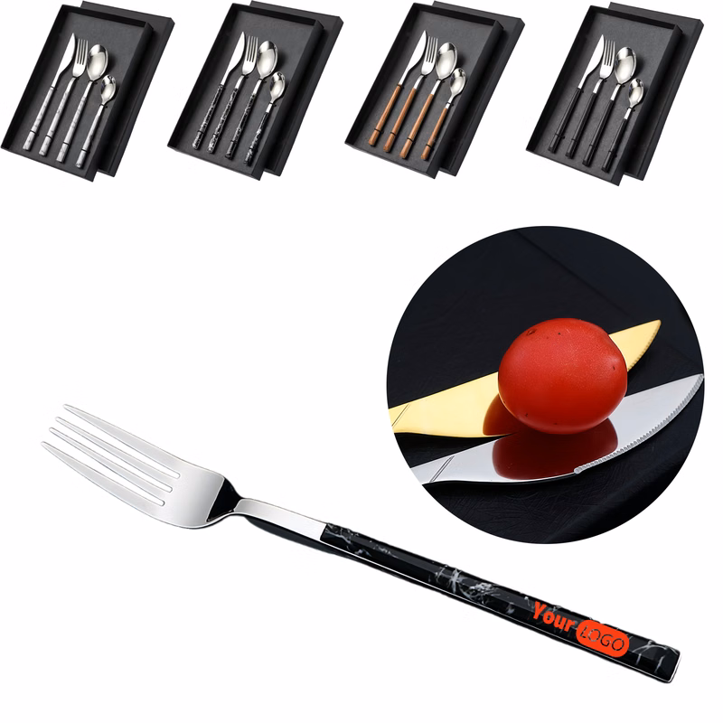 Four-piece Stainless Steel Cutlery Gift Box Set