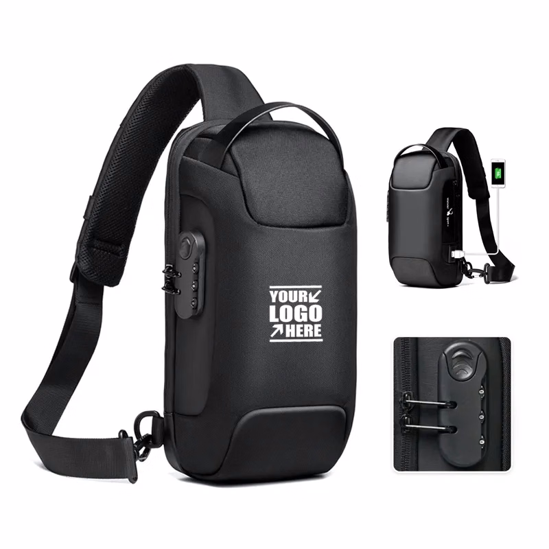 Anti-Theft Sling Bag with Lock