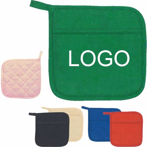 Quilted Cotton Canvas Pot Holder