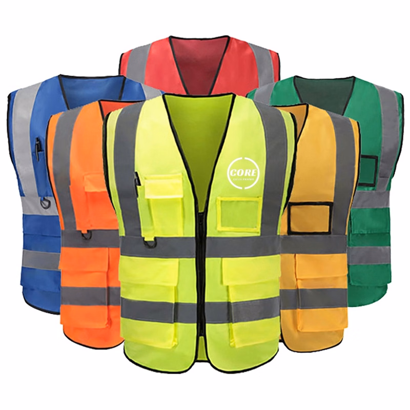 Multiple Pockets Safety Vest With Reflective Strips