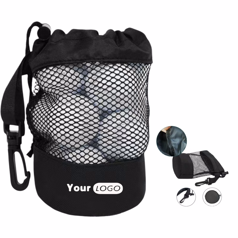 Golf Ball Mesh Drawstring Sack