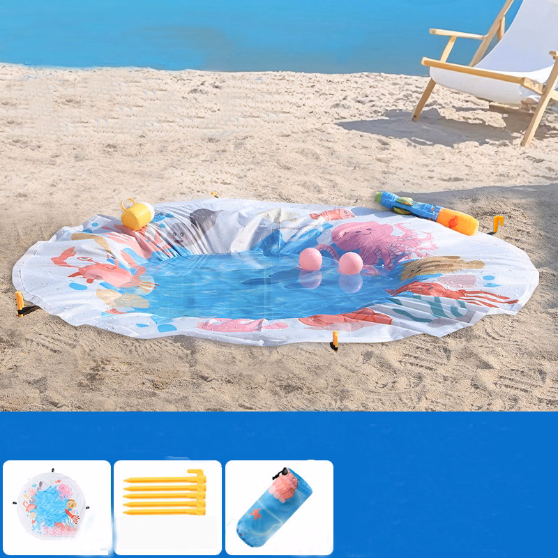 Versatile outdoor mat for kids' pool