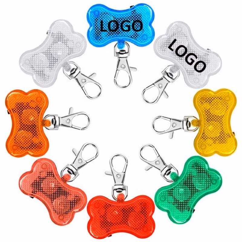LED Bone-Shaped Pet Collar Pendent