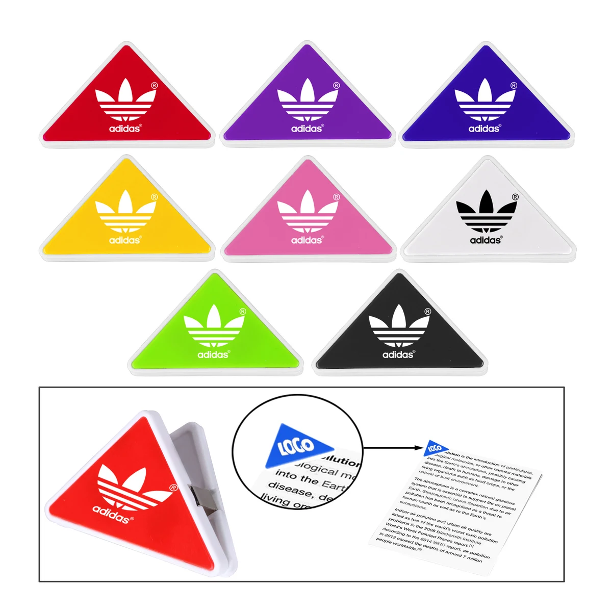 Triangle Shape Memo Clip Holder 1